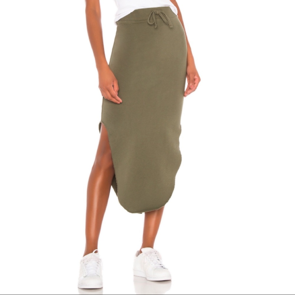NEW Revolve Olive Midi Skirt